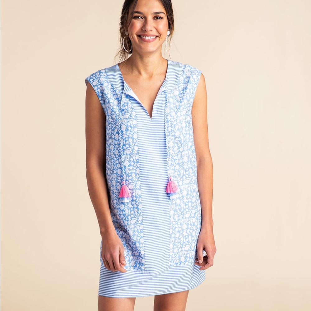 Vineyard Vines Otomi Border Vineyard Tunic Dress, XS